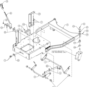 Frame Assembly Diagram and Parts List for CC760ES (12AE76JU010)(2016) Cub Cadet Lawn Mower